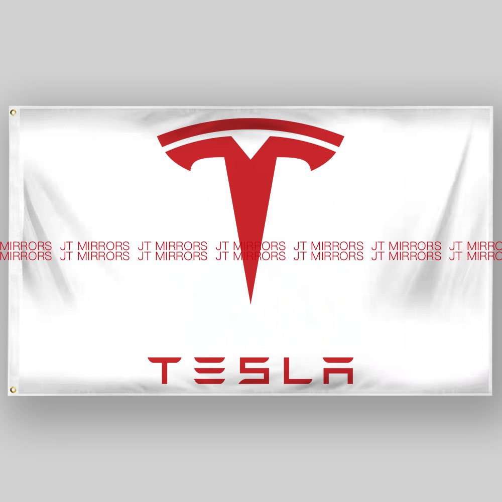 特斯拉汽车车友会队旗企业展示活动旗帜定制Tesla Motors flag