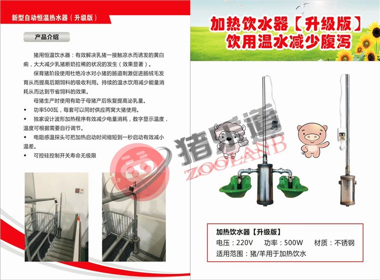 厂家直销养殖场自动恒温饮水器仔猪用喝温水自动加热保温饮水器机