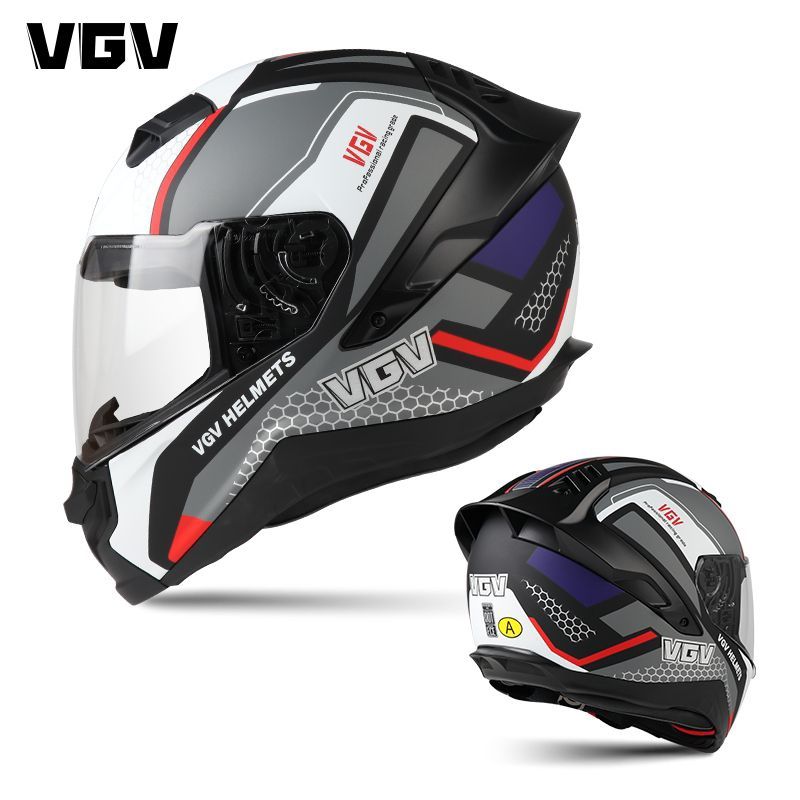 VGV男女士摩托车国标头盔全盔电动车个性四季冬季蓝牙机车3C认证