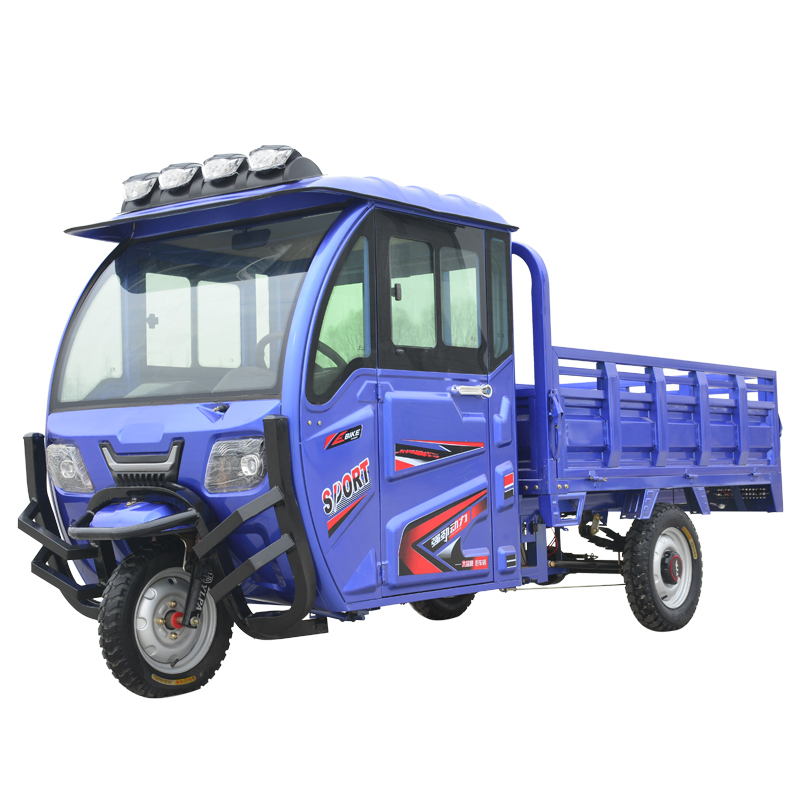 新款载货电动三轮车拉货车小型家用成人载重王油电两用农用电瓶车