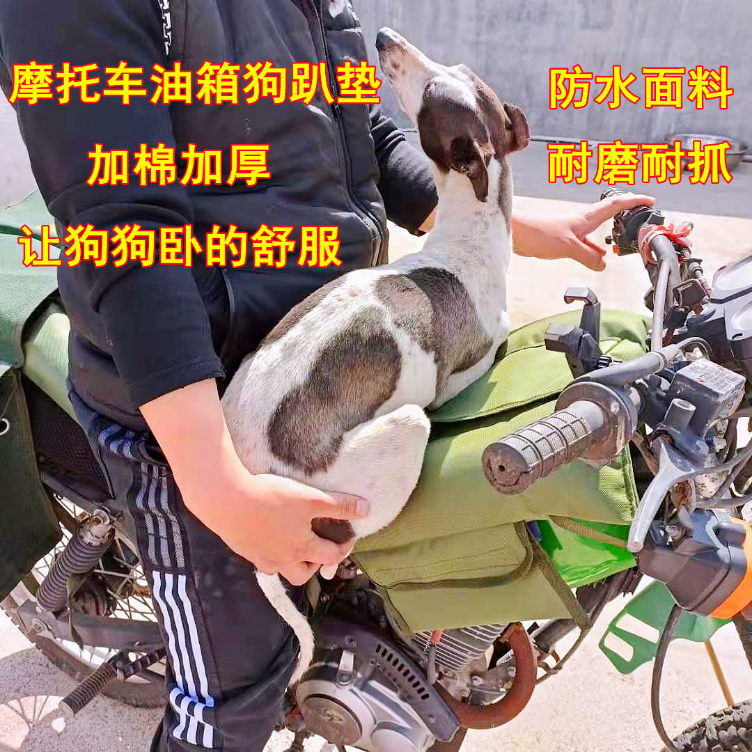 越野摩托车通用油箱趴狗垫125大白菜防水加棉坐垫驮包