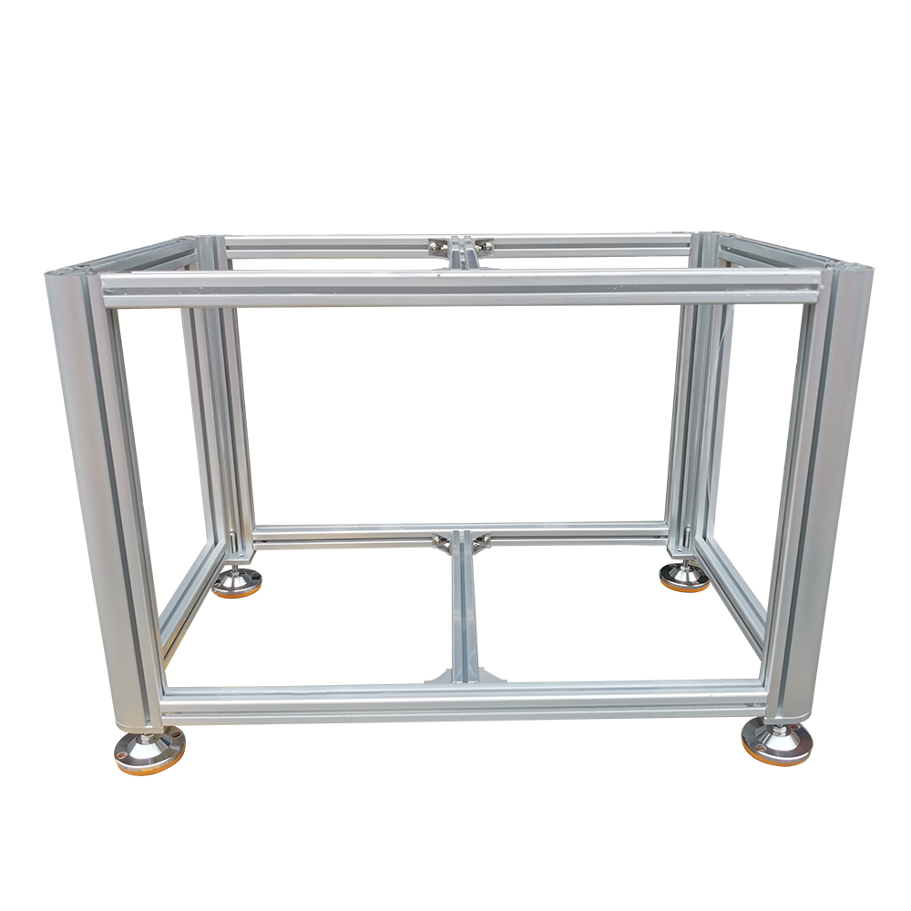 直销长沙8840铝型材工业自动化设备框架首件工作台机架围栏转角型
