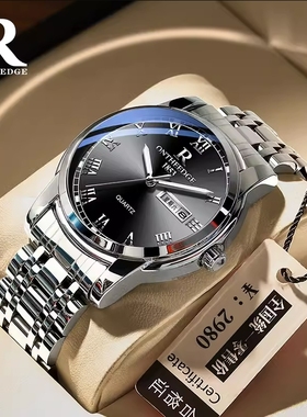 瑞士名牌男士手表正品品牌情侣表简约商务石英表国产腕表十大男款