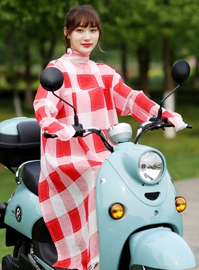 夏季骑车摩托车电动车防晒衣披肩防紫外线长袖长款棉衣服遮阳衫女