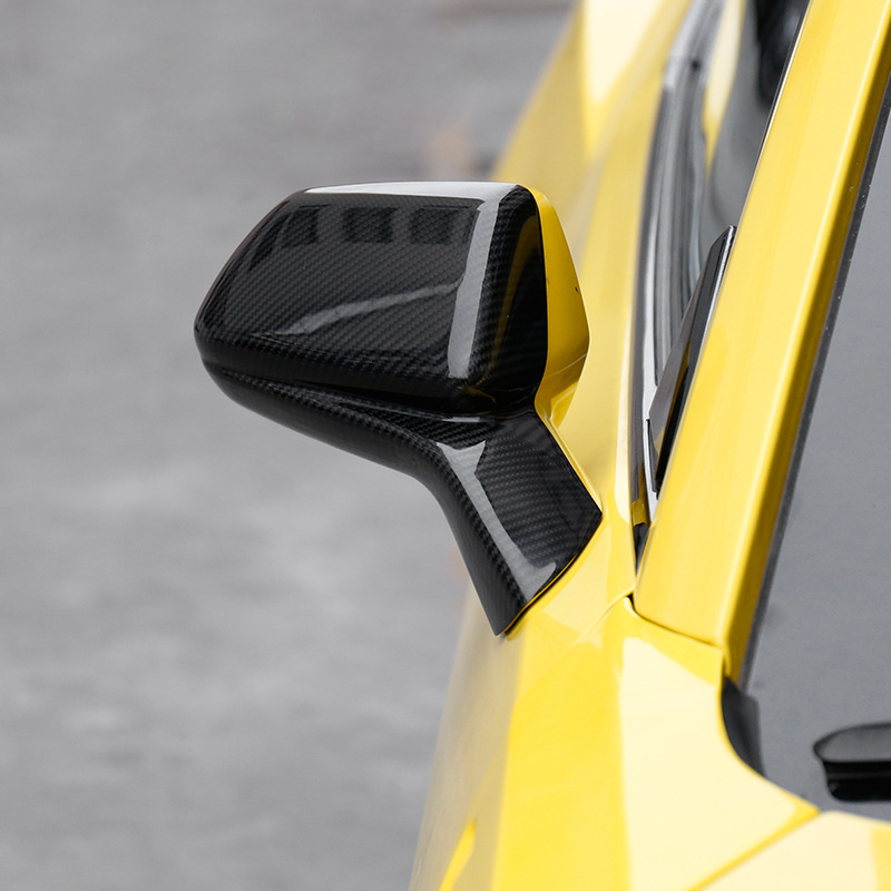 适用于16-20款科迈罗大黄蜂Camaro碳纤维后视镜罩 倒车镜反视镜壳