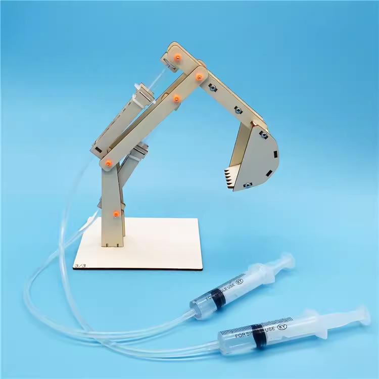 自制气液压活塞挖掘机科技小制作小发明DIY科学实验模型手工材料