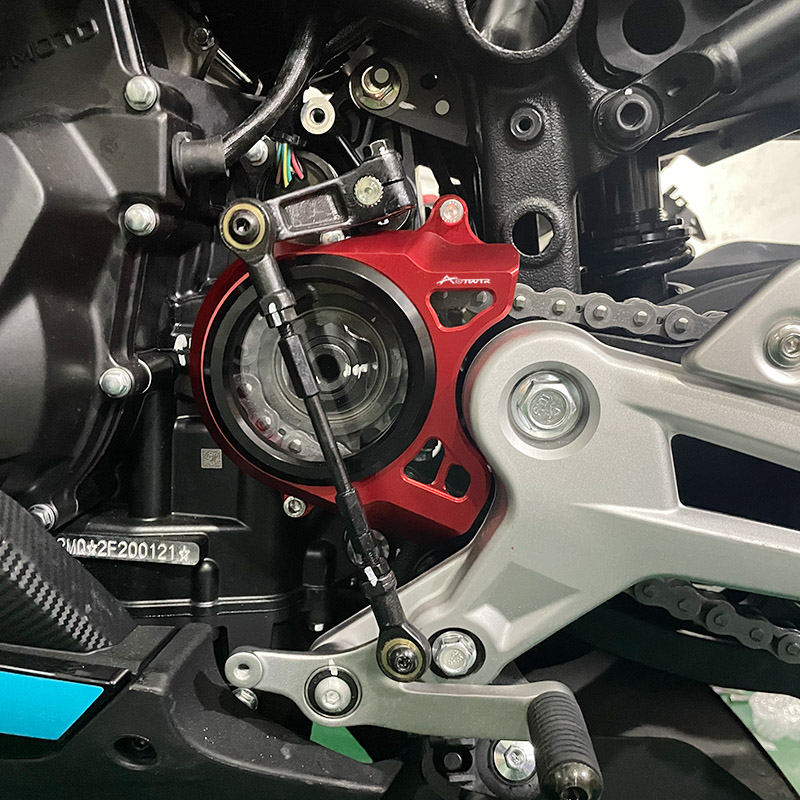 新品适用 春风450SR摩托车改装透明边盖小齿轮盖链条盖离合盖