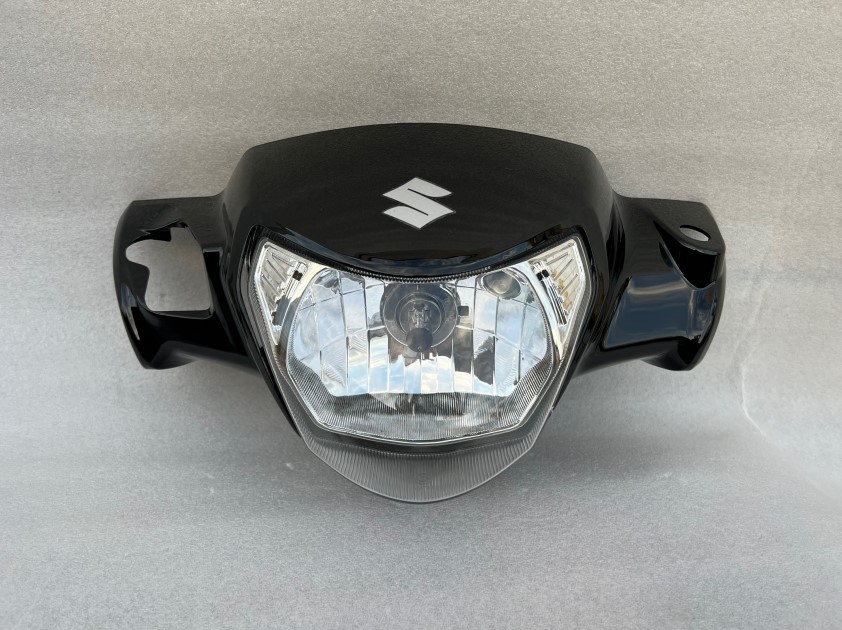 适用于豪爵铃木摩托车配件 FW110 畅迪大灯总成 大灯灯箱方向把罩