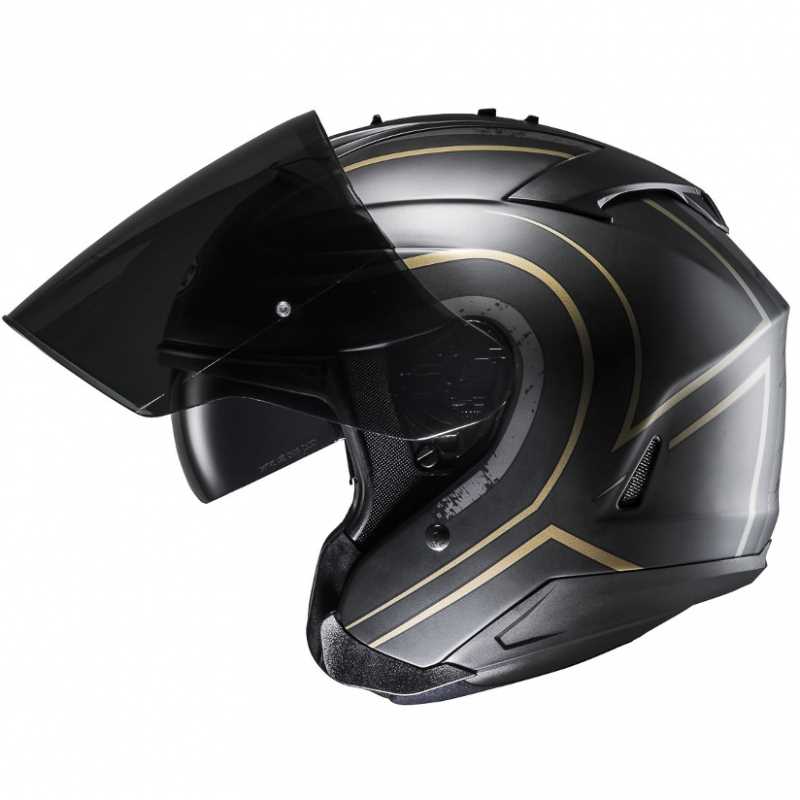 新HJC双风镜半盔IS-33II摩托车头盔进口跑盔骑行头盔夏盔复古盔