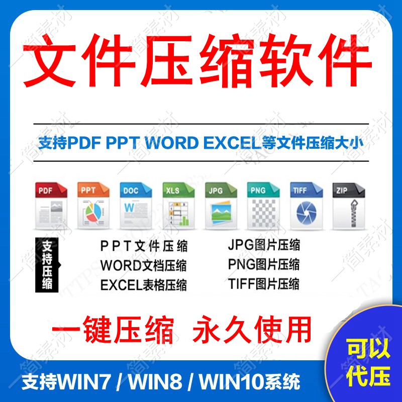 PPT文档Word、Excel电子表格PowerPoint JPEG  PDF 文件压缩大小