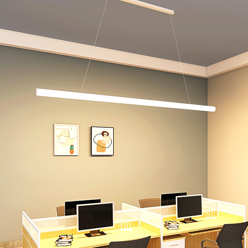 办公室led长条灯现代简约吧台餐桌灯创意设计师北欧极网红直播灯