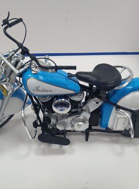 全新美式经典1:6印第安摩托车合金摩托车模型 摩托老爷车收藏摆件