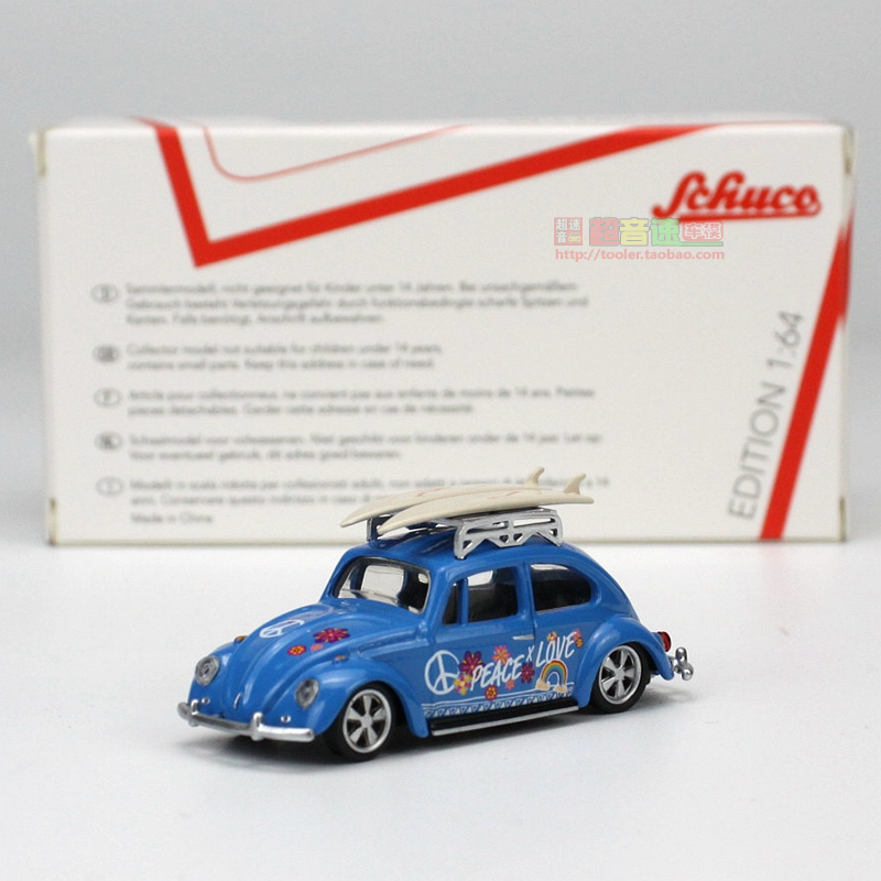Schuco舒克1:64大众VW beetle甲壳虫Surfer合金汽车模型 成品收藏