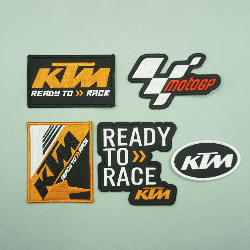 KTM摩托车大牌LOGO魔术贴微章 背包胸章臂章DIY装饰破洞补丁贴