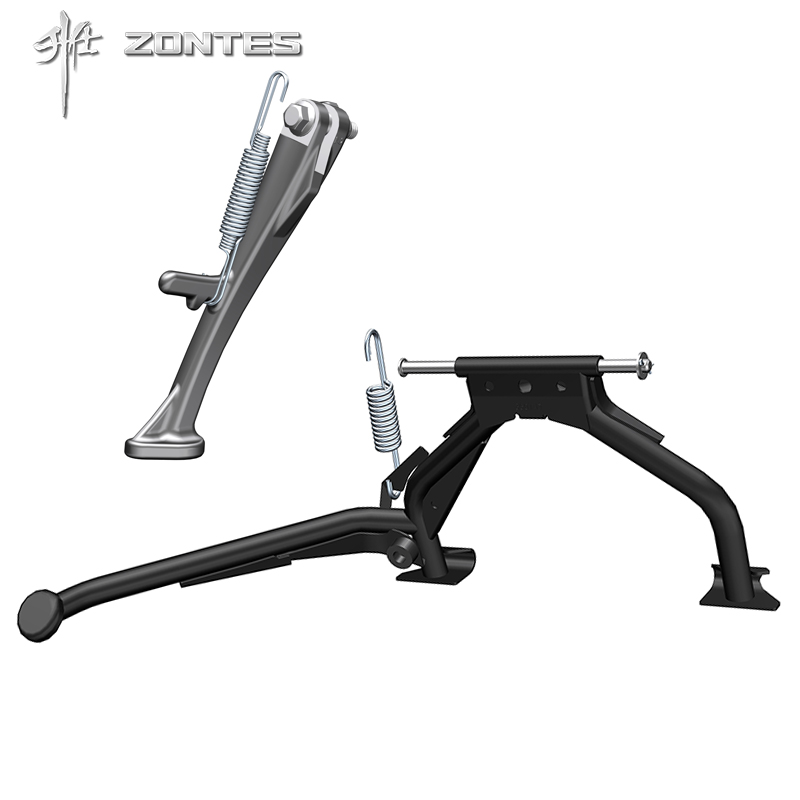 ZT350DME升仕踏板摩托车主支撑侧支撑架大腿小偏腿 立架配件总成