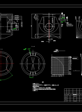 活塞零件图CAD模型图纸设计参考资料【489】