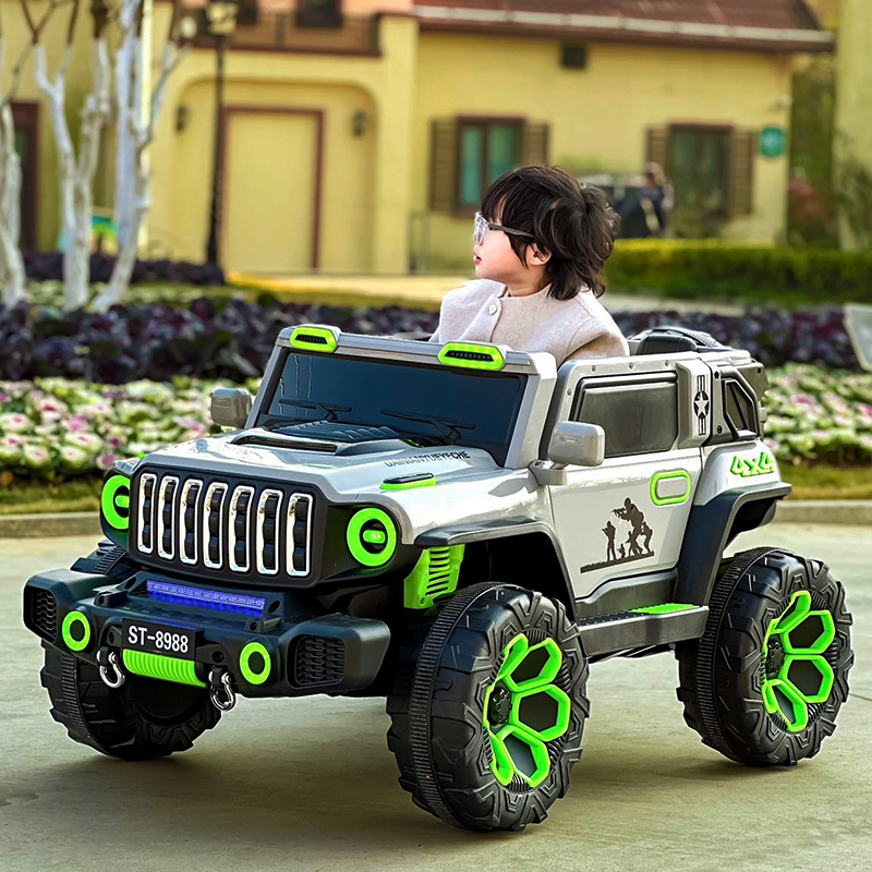 儿童电动车四轮汽车四驱动双人越野车可坐两人遥控玩具超大号童车