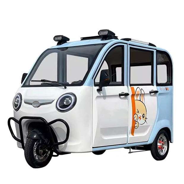 可配太阳能板老人家用休闲接送孩子电瓶车成人客运载人电动三轮车