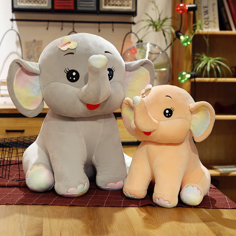 厂家直销大象毛绒玩具可爱小象玩偶公仔女生床上安抚布娃娃礼物
