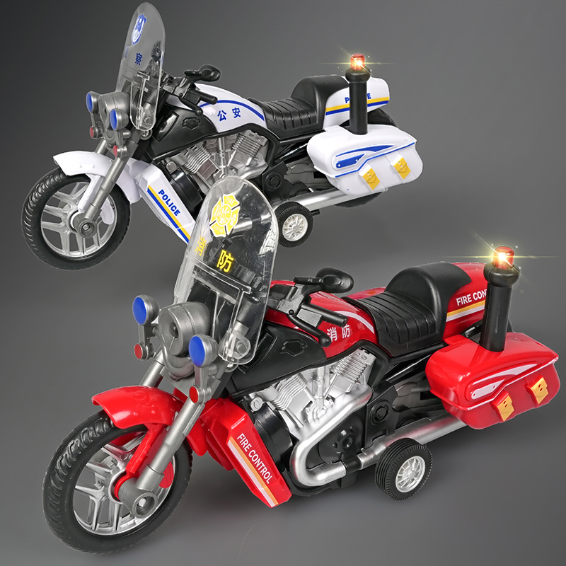 儿童玩具车一推就走摩托车男孩子声光惯性仿真小汽车模型宝宝礼物