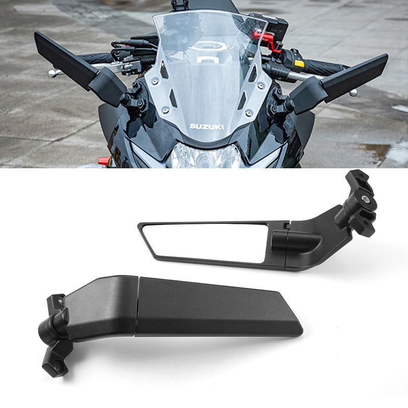 适用铃木GSX250R GSX1000R 摩托车改装定风翼后视镜反光镜倒车镜