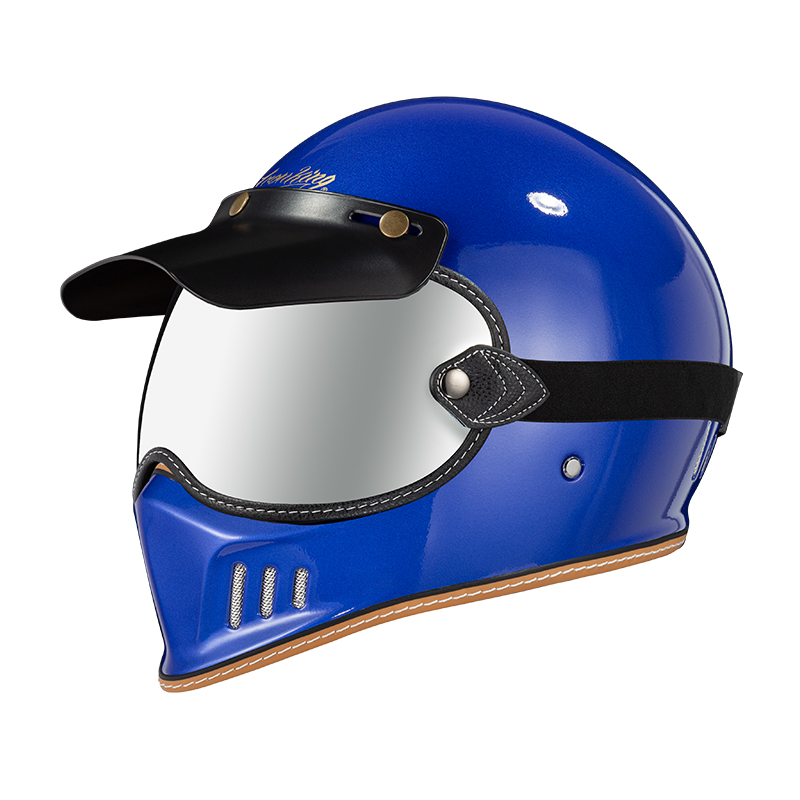 新款IronKing复古机车电动摩托车头盔3C认证男女全盔巡航哈雷拉力