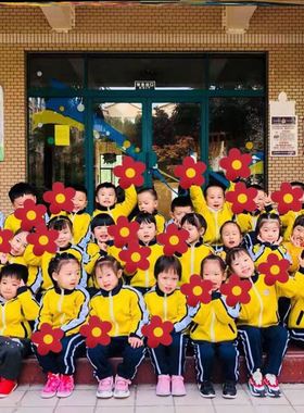 学生运动啦啦花手腕花合唱团掌心儿童节学校朗诵手持小花朵道具