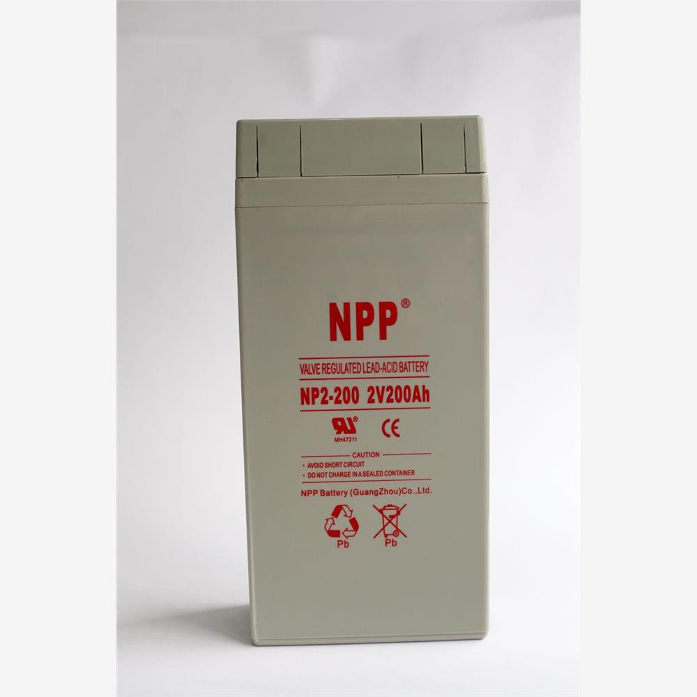 NPP耐普蓄电池NP2-200 2V200AH免维护电池船舶UPS通信基站直流屏