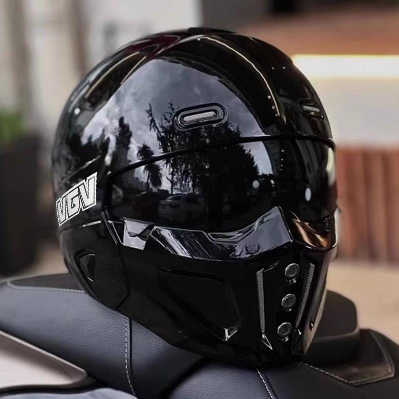 摩托车头盔国产蝎子组合盔男女机车战士盔四季蓝牙复古全盔