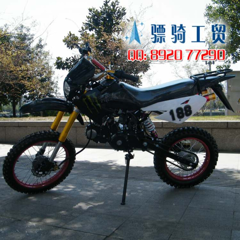 新款中型高配越野摩托车110-125cc中小高赛电子打火可改自动档
