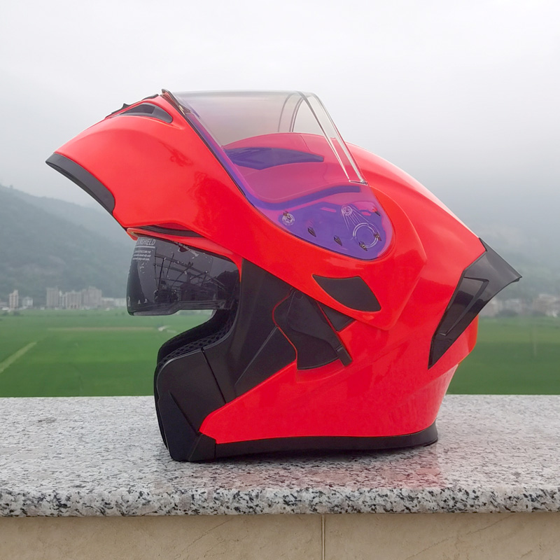 新电动摩托车3C认证揭面盔65男特大号码头盔大头围3XL全盔70安全