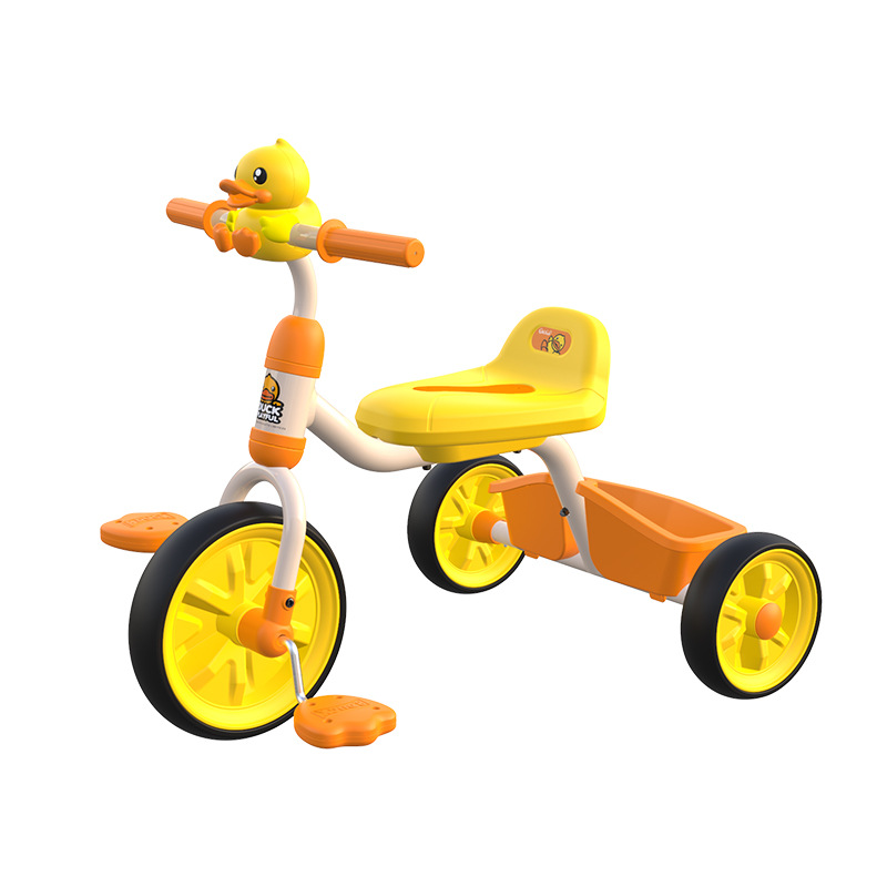 乐的小黄鸭儿童三轮车1-6岁脚踏车自行车宝宝脚蹬车婴幼儿童车