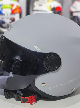 正品SPYDER双镜片摩托车头盔 男女舒适轻量级性价比春夏秋半盔赠