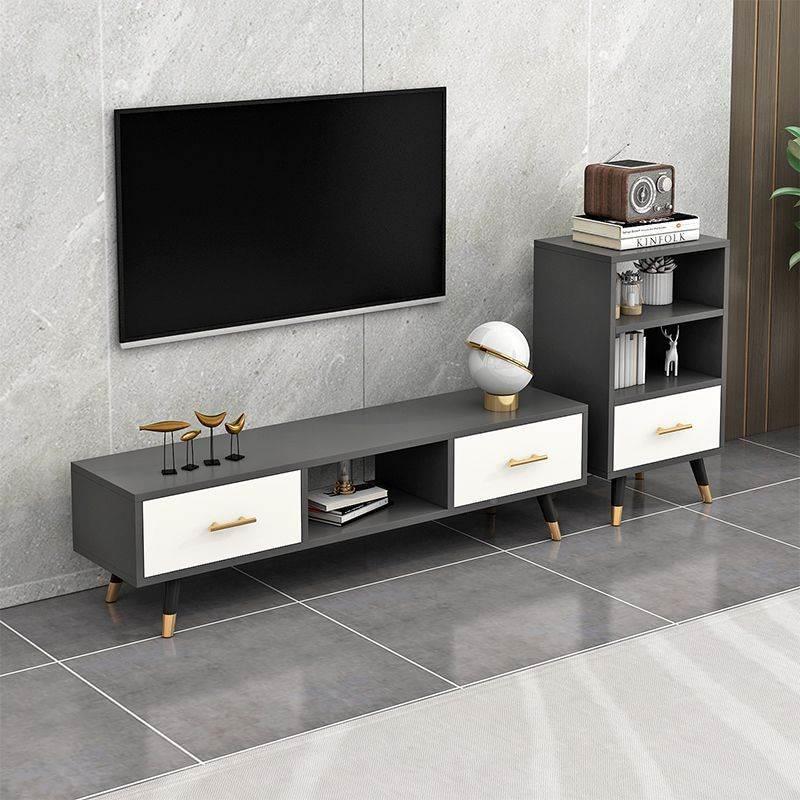简约现代电视柜北欧客厅小户型电视机柜茶几组合简单家具地柜轻奢