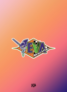 TLP反光车贴 新世纪福音战士EVA超跑logo标志 摩托车汽车防水贴纸