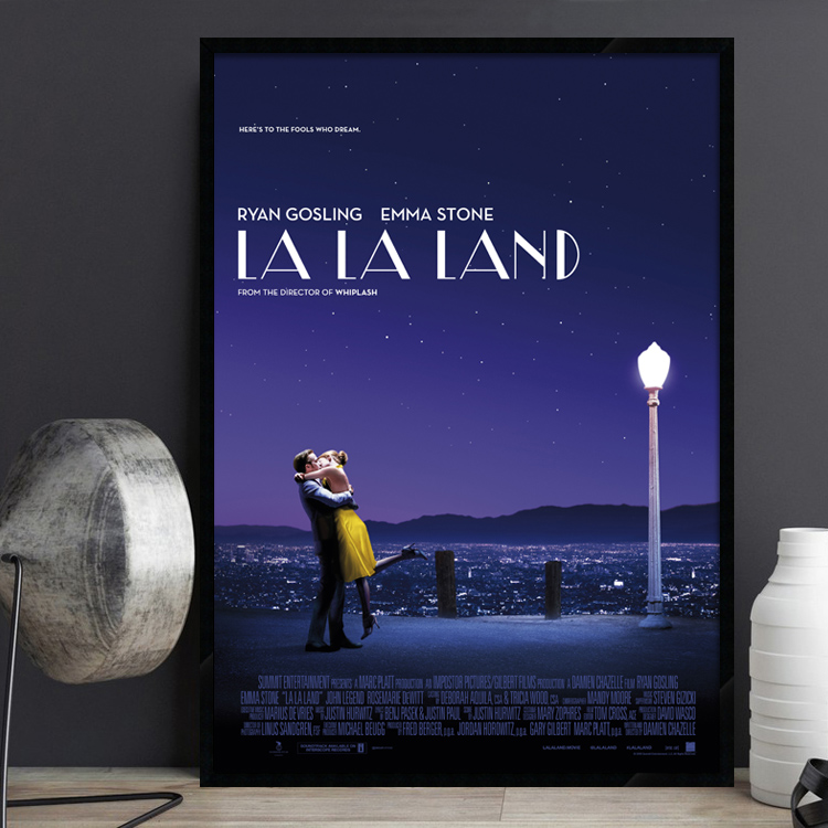 La La Land 爱乐之城 电影海报装饰画爱情文艺术餐咖啡厅酒吧挂画