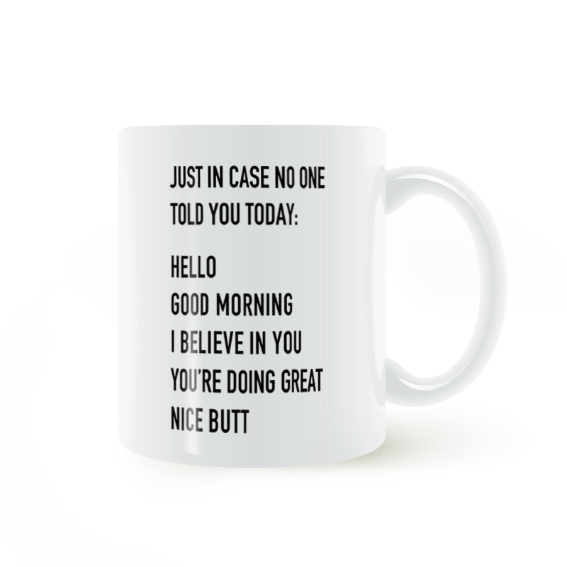 you're doing great mug早上好 我相信你 你做的很棒 马克杯