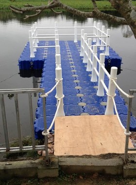 水上浮筒游艇码头养殖网箱塑料浮体摩托艇码头浮桥钓鱼用浮台浮箱