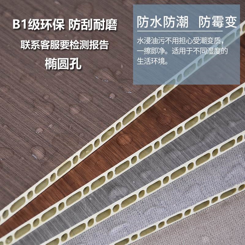 推荐E0级竹木纤维集成墙板护墙板墙面悬吊式天花板装饰板pvc塑料
