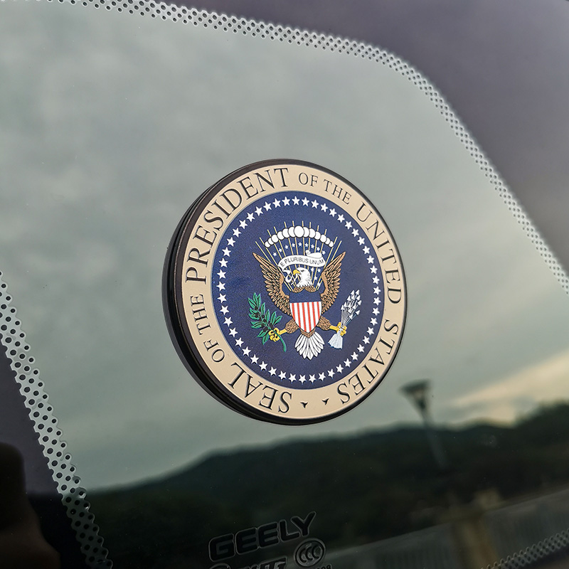 美国总统徽章车贴个性3D立体金属汽车贴电动摩托车身装饰侧标尾标