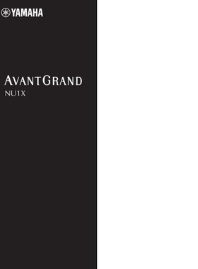 雅马哈 AVANT GRAND NU1X 电钢琴中文使用说明书