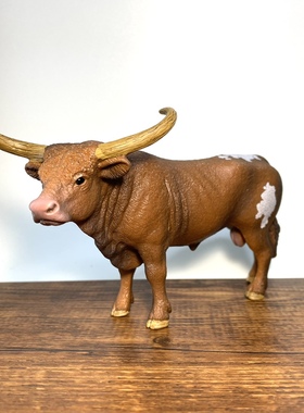 德国思动物模型摆件德克萨斯公牛