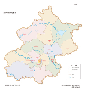 北京市5地图行政区划水系河流湖泊交通地形铁路卫星流域打印定制