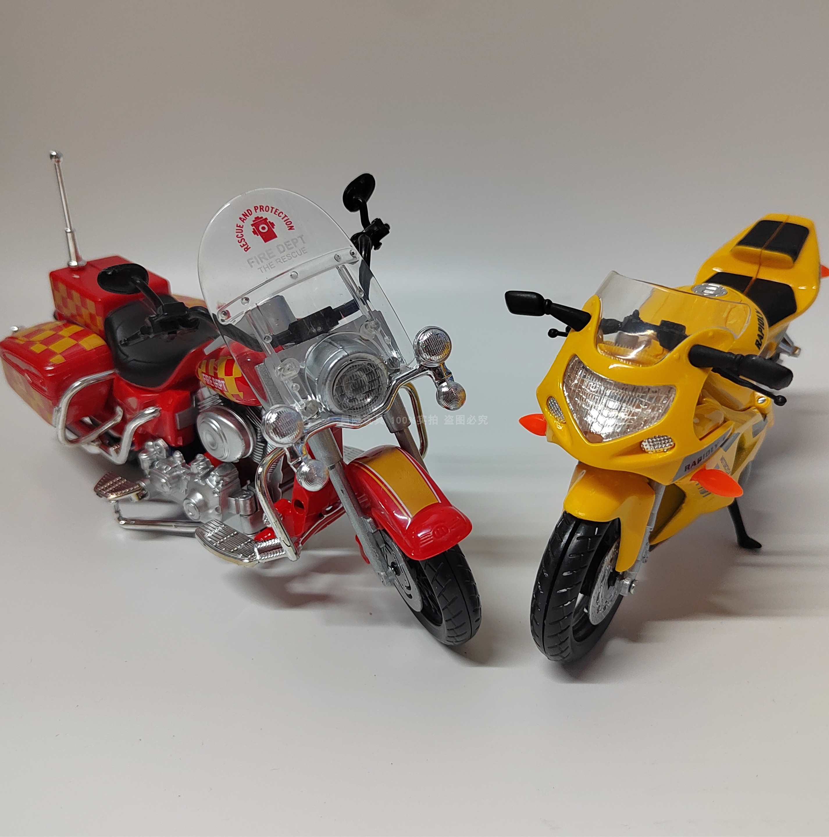 BKK儿童合金变形机器人越野摩托机车男孩金刚本田哈雷模型玩具车6