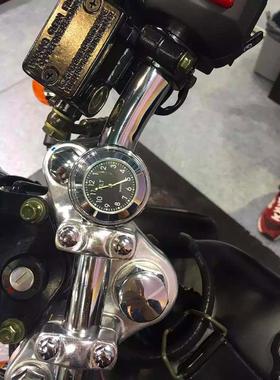 摩托车车载电子表电动车时钟防水时钟表改装配件温度仪表