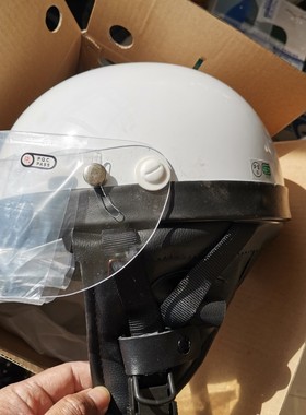 日本psc安全认证四季摩托车电动车经典复古头盔小瓢盔.库存有点脏