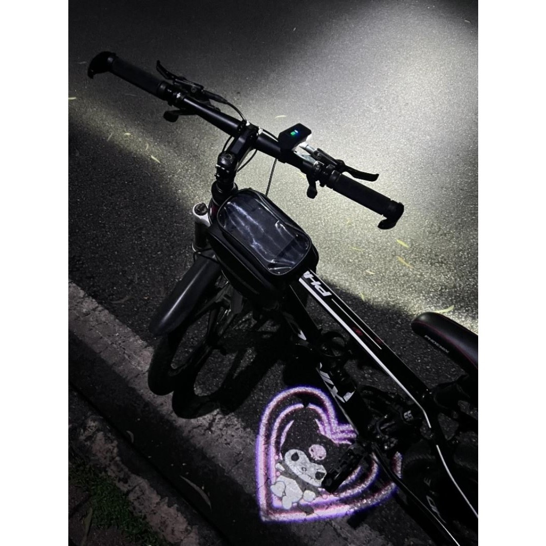自行车投影灯山地公路电动车单车装饰配件摩托车库洛米车载迎宾灯