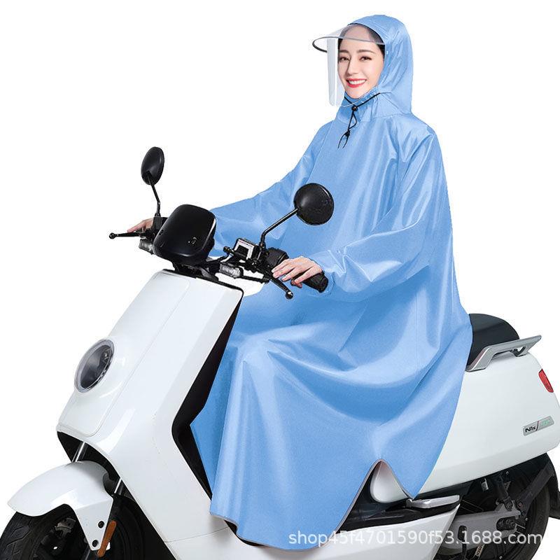 带袖雨衣电动自行车摩托车雨披加大加厚单成人男女电