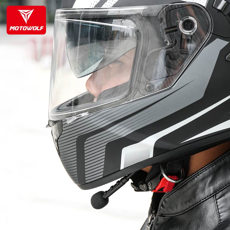 骑行蓝牙耳机摩托车头盔内置一体式摩旅耳机机车骑士导航无线耳麦