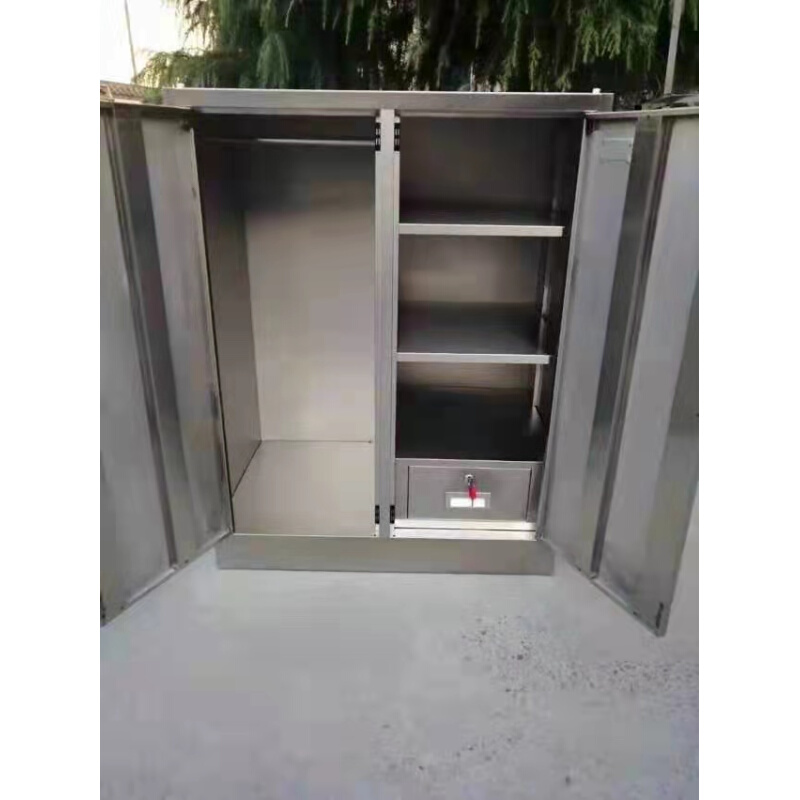。厂家定做不锈钢磁吸门更衣柜矮柜抽屉带锁储物柜杂物收纳柜工具